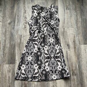 Prana Breathe Twist Top Floral Paisley Print Sleeveless Dress Size L Large